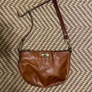 J.Crew Cognac Leather Crossbody